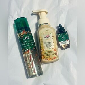 Bath and Body Works Cinnamon Pretzel Cookie Bundle